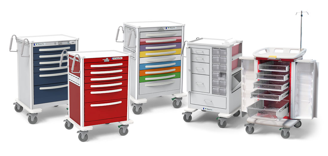 Group of Medical Carts